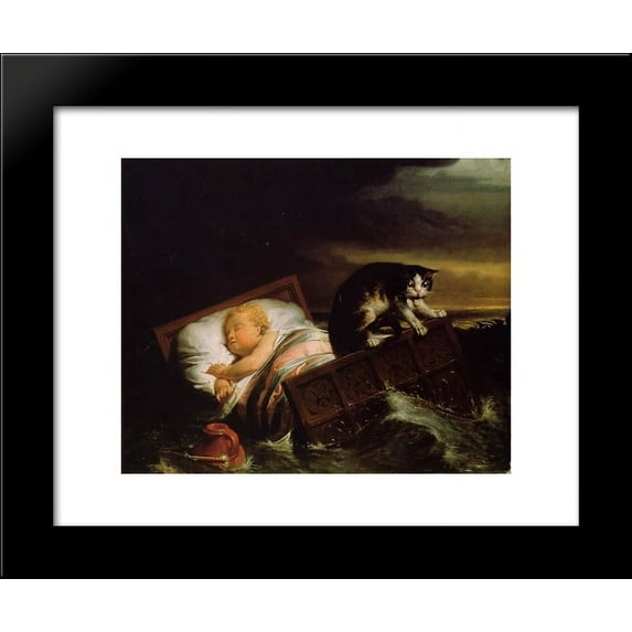 The Inundation of The Biesbosch in 1421 20x24 Framed Art Print by Alma-Tadema...