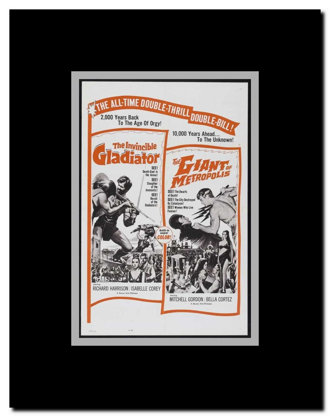 The Invincible Gladiator Framed Movie Poster