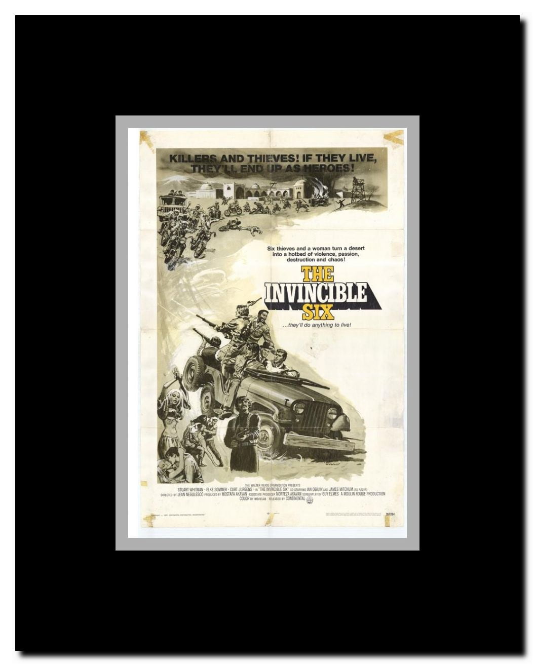 The Invincible Six Framed Movie Poster