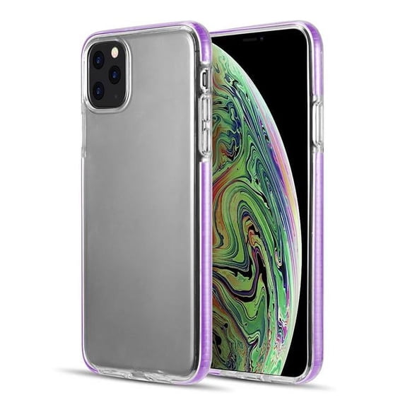 The Invisible Bumper Ultra Thin Hybrid Case With White Inner Flex Protective Frame For Iphone 11 Pro - Purple