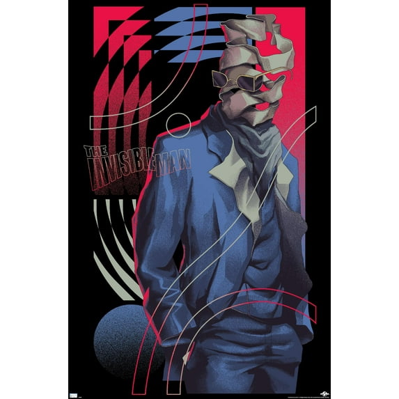 The Invisible Man - Illustration Wall Poster, 22.375" x 34"