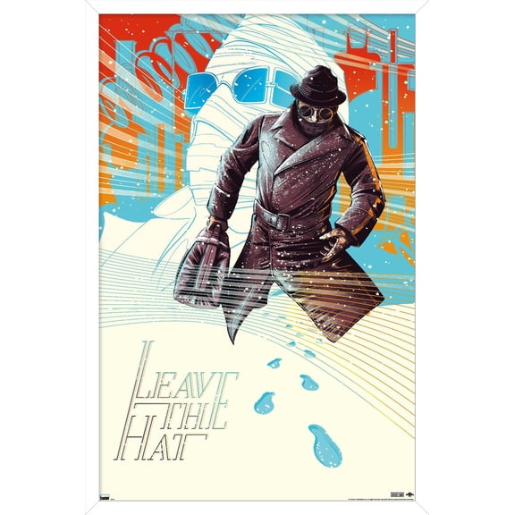 The Invisible Man - Leave The Hat by César Moreno Wall Poster, 22.375" x 34" Framed