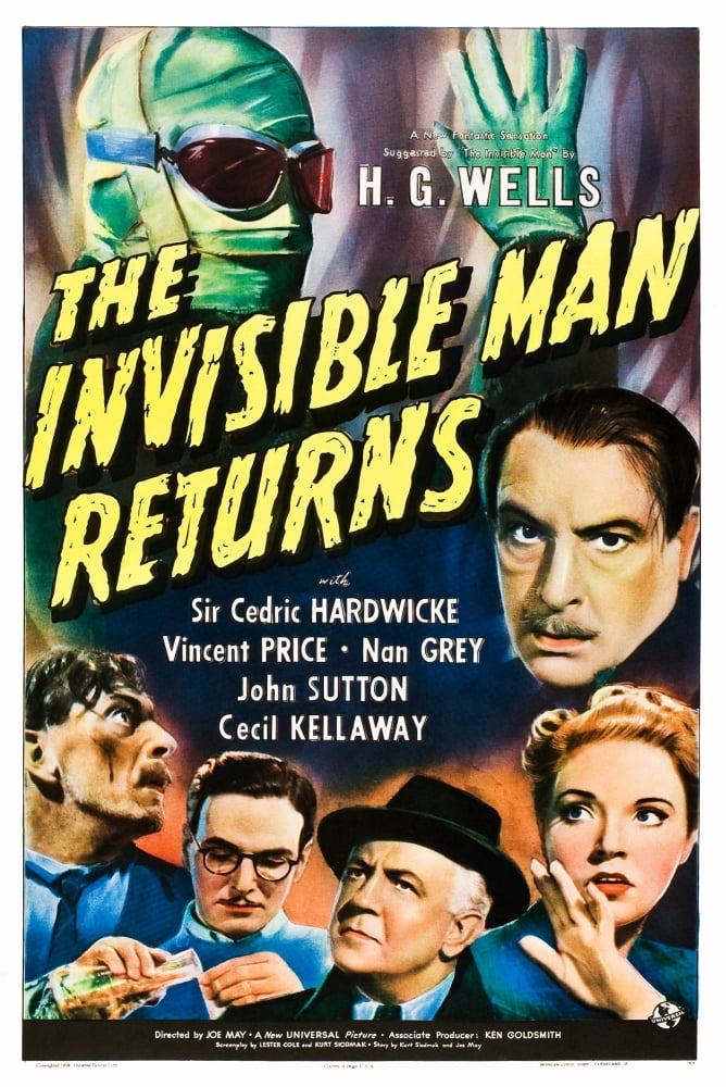 The Invisible Man Returns Canvas Art - (11 x 17)