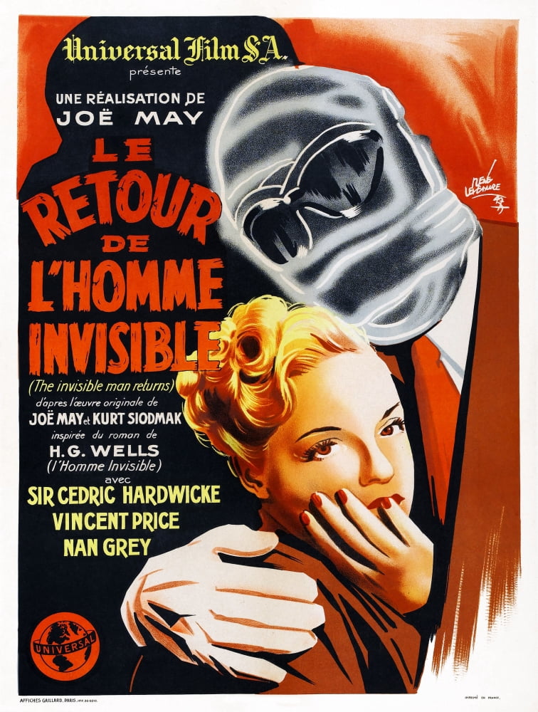The Invisible Man Returns Canvas Art - (24 x 36)