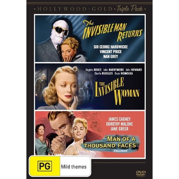The Invisible Man Returns / The Invisible Woman / Man of a Thousand Faces [ NON-USA FORMAT, PAL, Reg.0 Import - Australia ]