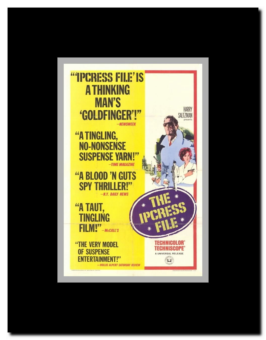 The Ipcress File Framed Movie Poster