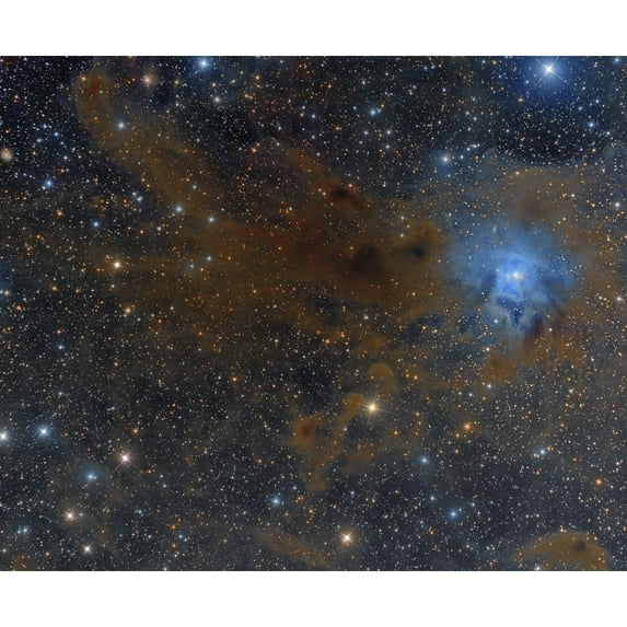 The Iris Nebula in Cepheus. Poster Print by Roberto Colombari/Stocktrek Images
