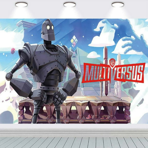 The Iron Giant Backdrop Banner Party Supplies Poster Movie Theme Background for Photography Birthday Decorations