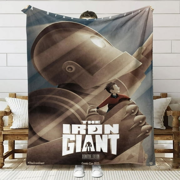 The Iron Giant Throw Blanket Gifts for Fans Lover Girls Boys Women Present Hoodie Him Bed 60"x80"