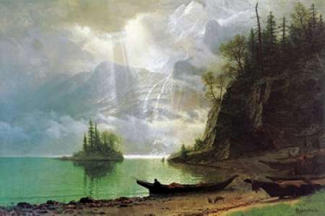 The Island Canvas Art - Albert Bierstadt (24 x 36)