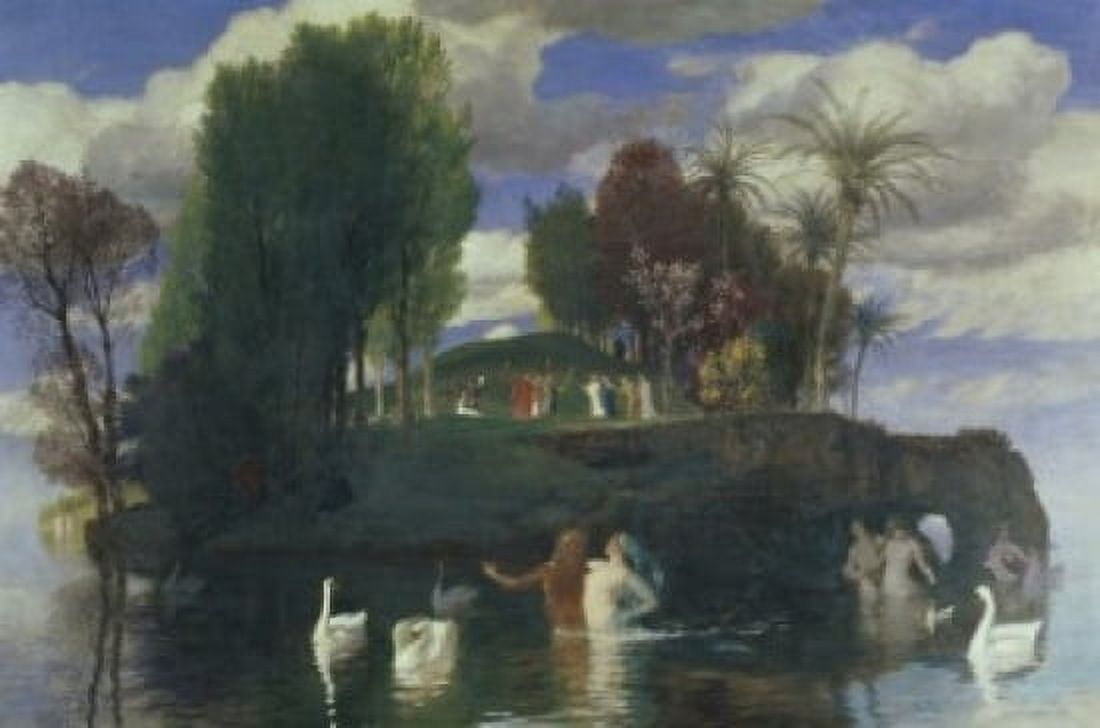 The Island of Life Arnold Bocklin (1827-1901Swiss) Kunstmuseum Bale Germany Canvas Art - Arnold Bocklin (24 x 36)