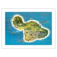 thumbnail image 1 of The Island of Maui Hawaii - Vintage Pictorial Map by Ray Lanterman c.1962 - Fine Art Matte Paper Print (Unframed) 18x24in, 1 of 4