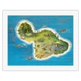 thumbnail image 1 of The Island of Maui Hawaii - Vintage Pictorial Map by Ray Lanterman c.1962 - Fine Art Rolled Canvas Print 20in x 26in, 1 of 4