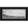 thumbnail image 1 of The Island of Moorea Looking across the Strait from Tahiti, January 1891 24x15 Black Ornate Wood Framed Canvas Art by LaFarge, John, 1 of 2