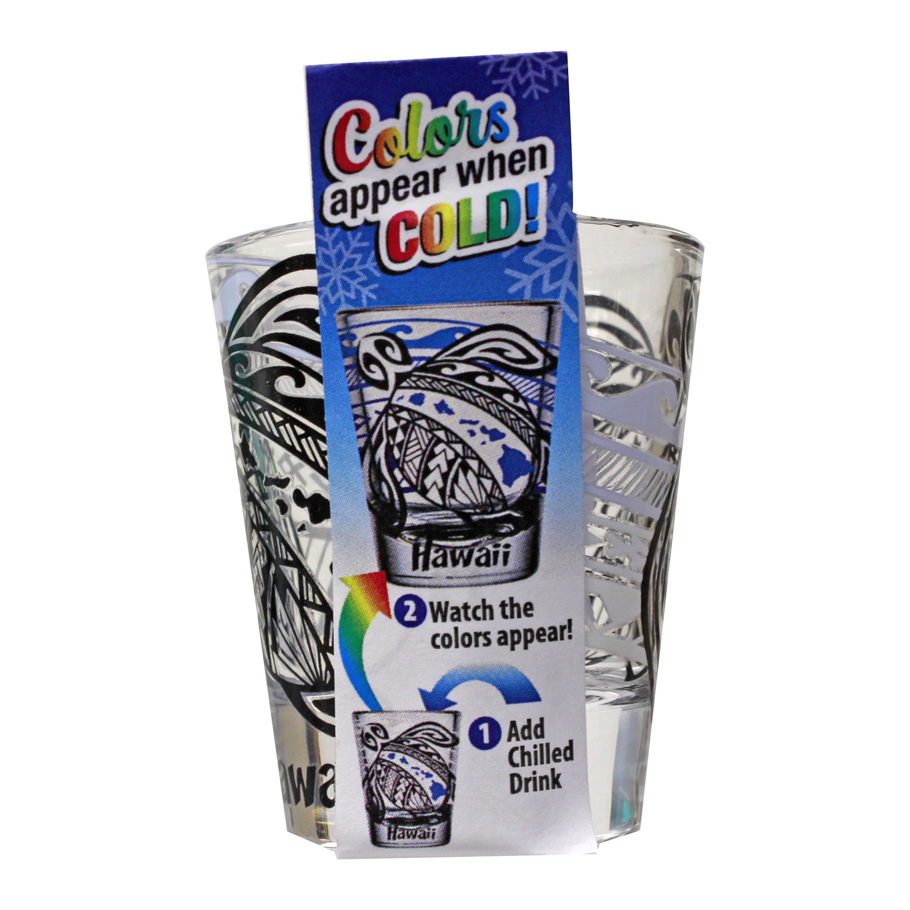 The Islander Group Honu Wave Color Changing Shot Glass, 1.5 oz
