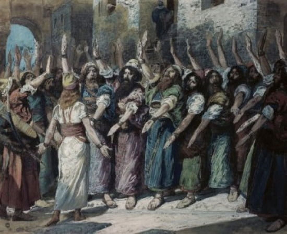 The Israelites Declare Vengeance James Tissot (1836-1902French) Jewish Museum New York USA Canvas Art - James Tissot (24 x 36)