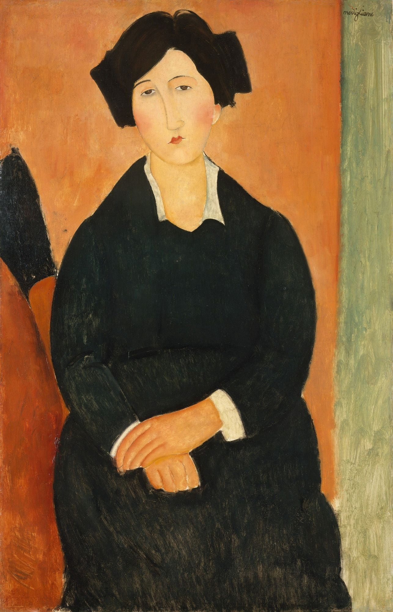 The Italian Woman 1917 Canvas Art - Amedeo Modigliani (18 x 24)