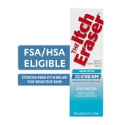 The Itch Eraser Sensitive Cream, Steroid-Free Anti-Itch Cream, 0.7 oz