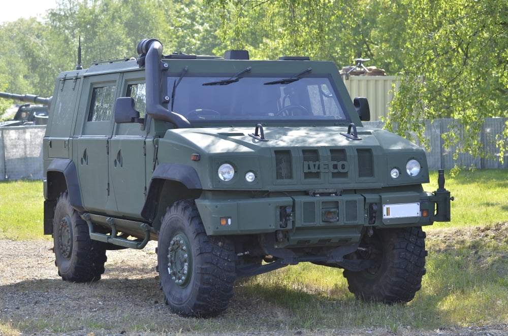 The Iveco Light Mulirole Vehicle used by the Belgian Army Canvas Art - Luc De JaegerStocktrek Images (18 x 12)
