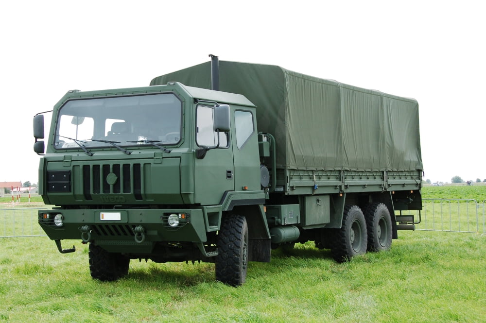 The Iveco M250 used by the Belgian Army Canvas Art - Luc De JaegerStocktrek Images (17 x 12)