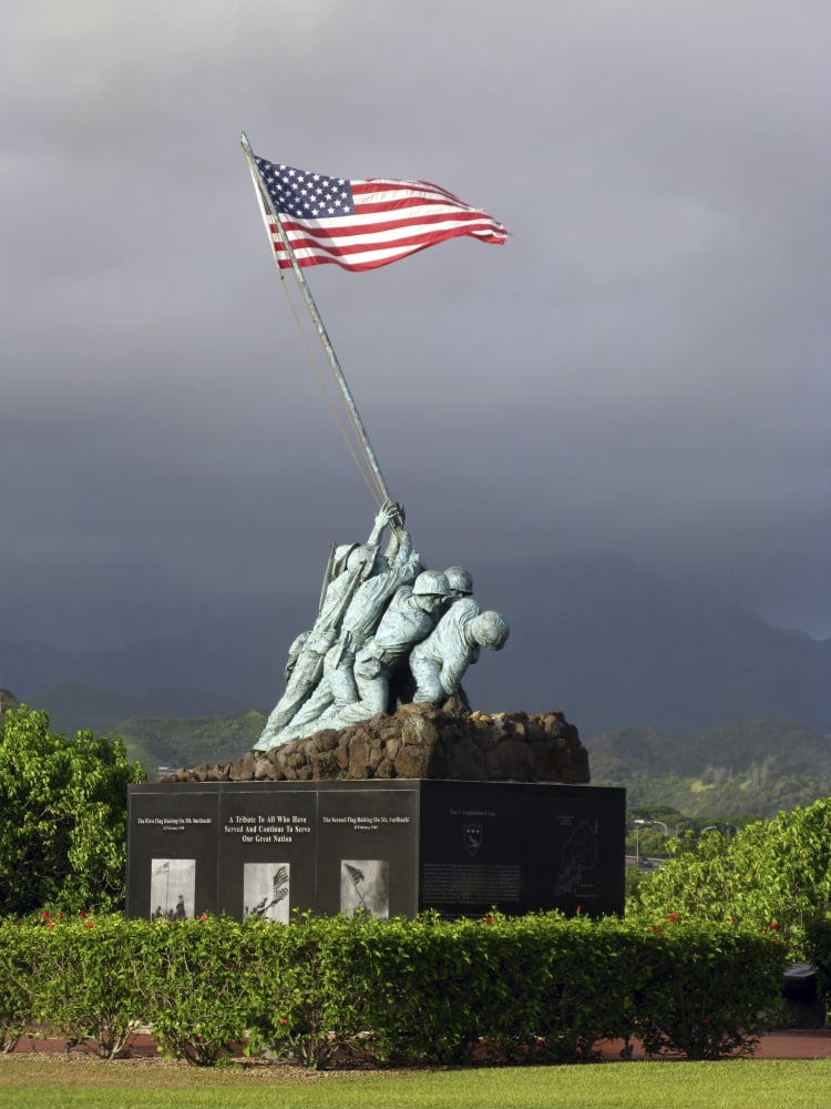The Iwo Jima statue Canvas Art - Michael WoodStocktrek Images (13 x 17)
