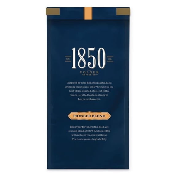 The J.M. Smucker FOL 12 oz 1850 Medium Roast, Pioneer Blend Coffee Bright