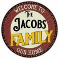 thumbnail image 1 of The Jacobs Family 12" Round Metal Sign Kitchen Game Room Décor 200120038234, 1 of 1