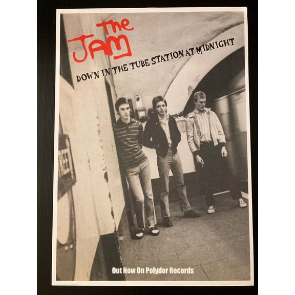 The Jam Promotional Posters, Down In The Tube Station At Midnight, Going Underground, Unframed Paper Poster 8x10in