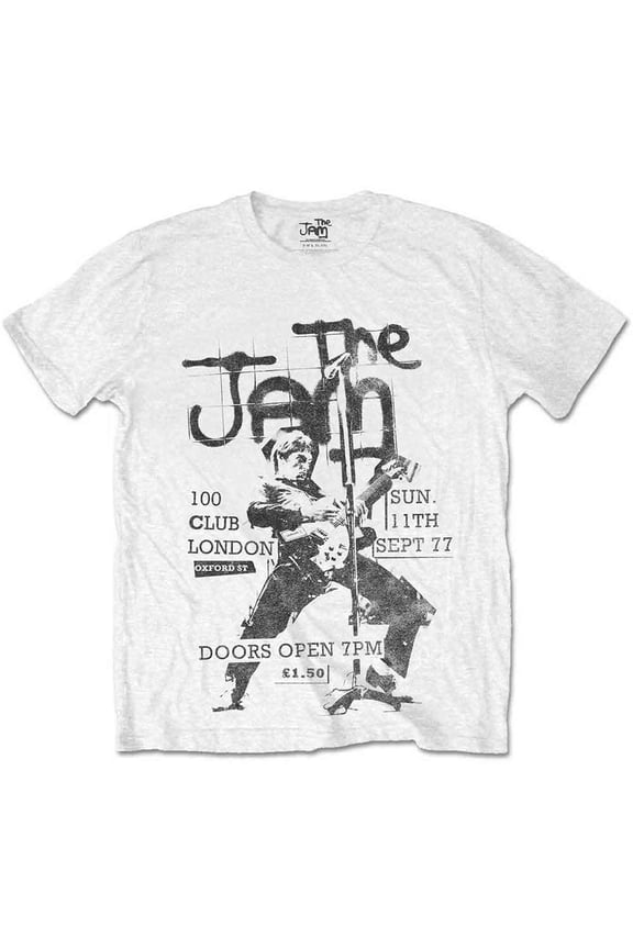 The Jam Unisex T-Shirt 100 Club 77 (Large)