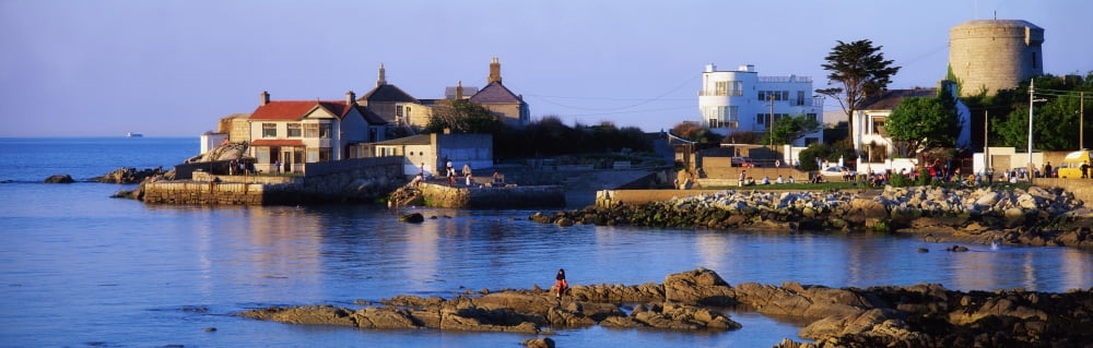 The James Joyce Tower Sandycove Co Dublin Ireland Canvas Art - The Irish Image Collection Design Pics (34 x 11)