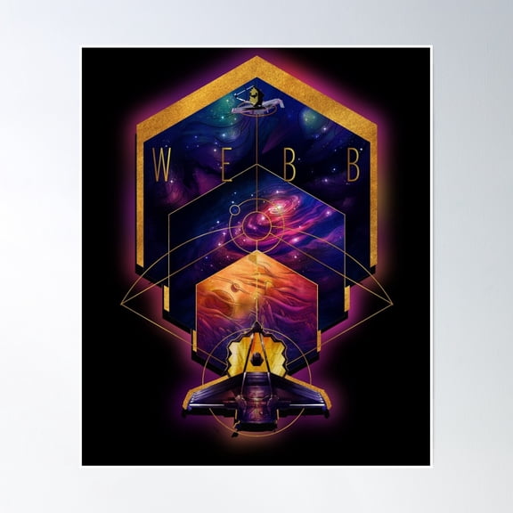 The James Webb Space Telescope Jwst Poster Wall Art, Modern Wall Decor, 24x36 UNFRAMED