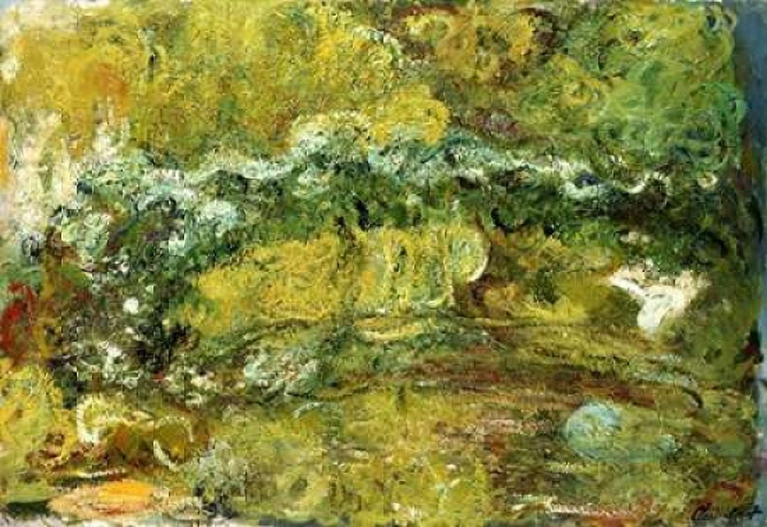 The Japanese Bridge Canvas Art - Claude Monet (20 x 28)