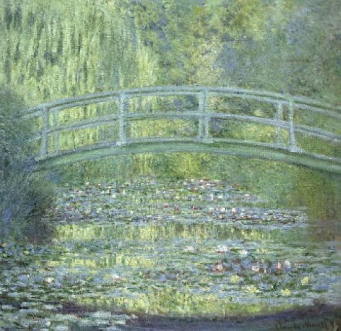 The Japanese Bridge (Le Pont Japonais) 1899 Claude Monet (1840-1926French) Suzuki Collection Tokyo Canvas Art - Claude Monet (18 x 24)