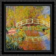 thumbnail image 1 of The Japanese Bridge (The Bridge in Monet's Garden) 20x20 Black Ornate Wood Framed Canvas Art by Monet, Claude, 1 of 2