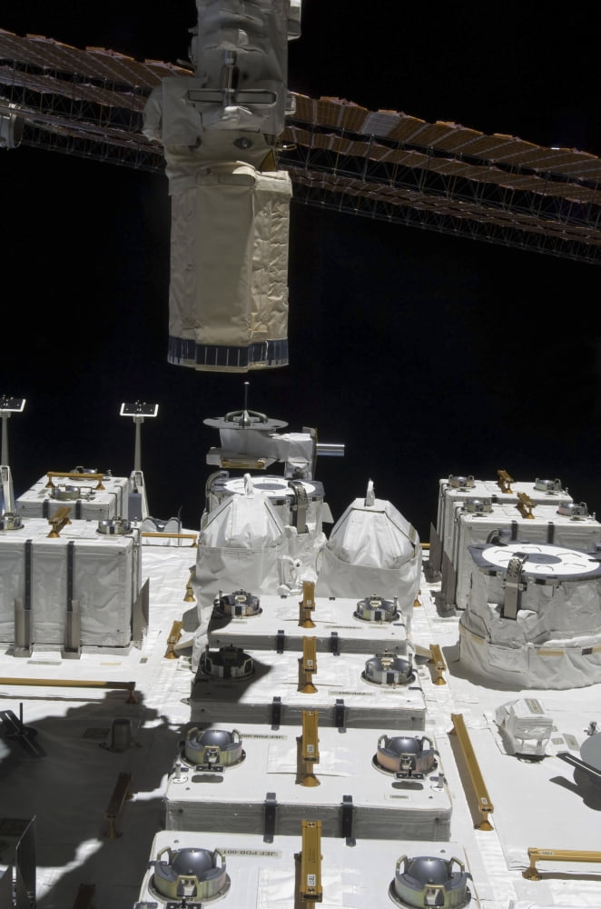 The Japanese Experiment Module Exposed Facility Canvas Art - Stocktrek Images (23 x 34)