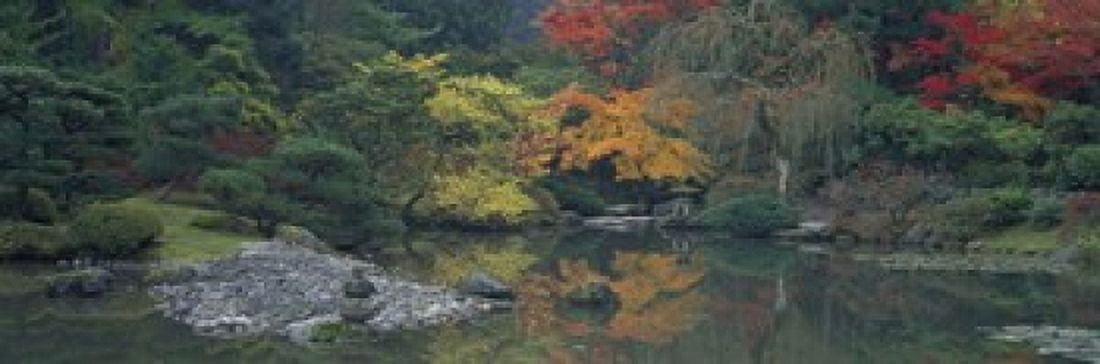 The Japanese Garden Seattle WA USA Canvas Art - Panoramic Images (18 x 6)