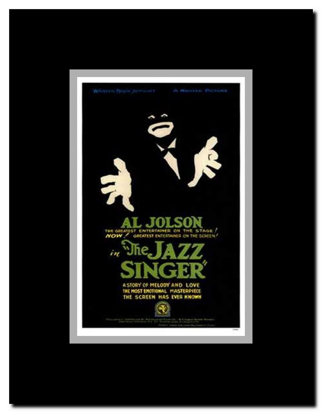 The Jazz Singer Framed Movie Poster