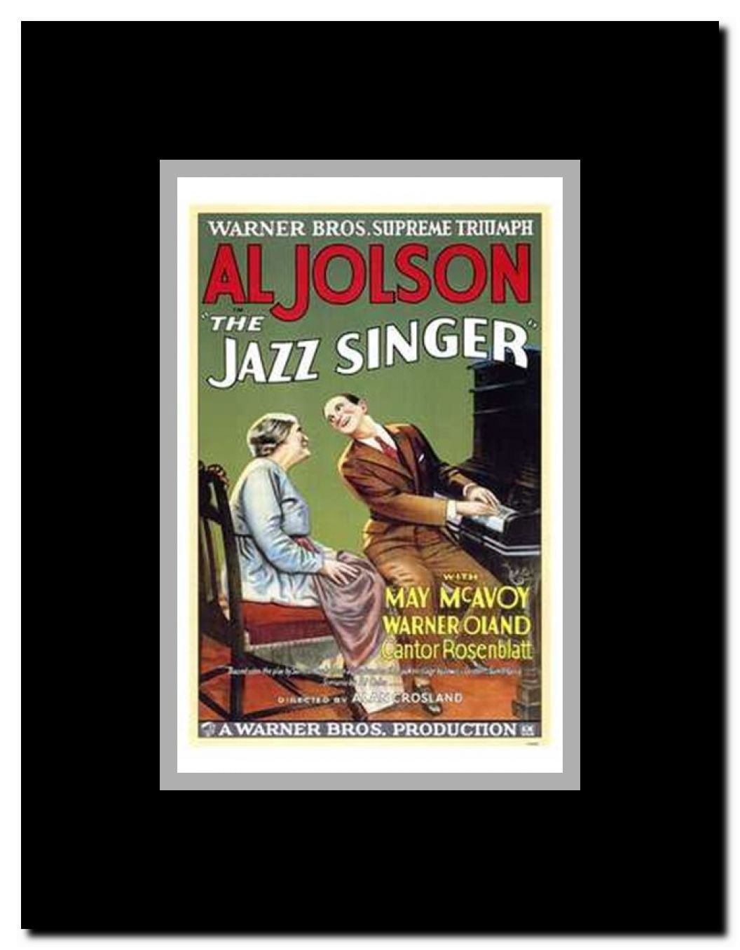 The Jazz Singer Framed Movie Poster