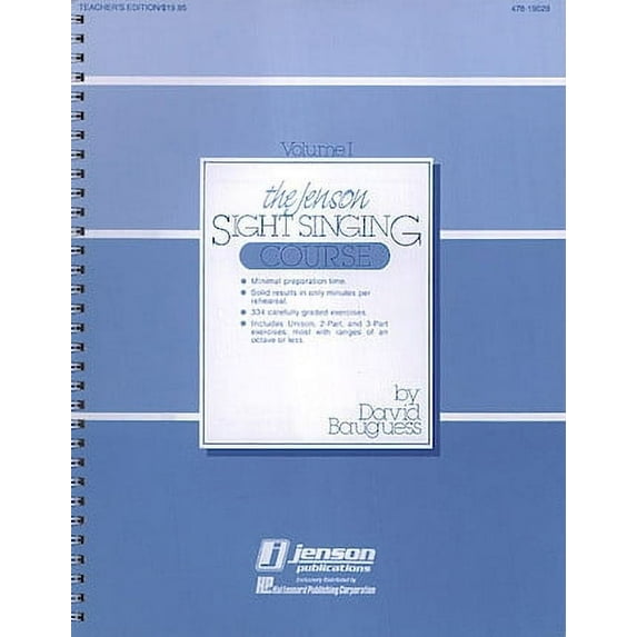 The Jenson Sight Singing Course (Vol. I) (David Bauguess) Singer's Edition, Vol. (Sheet Music/Songbook)