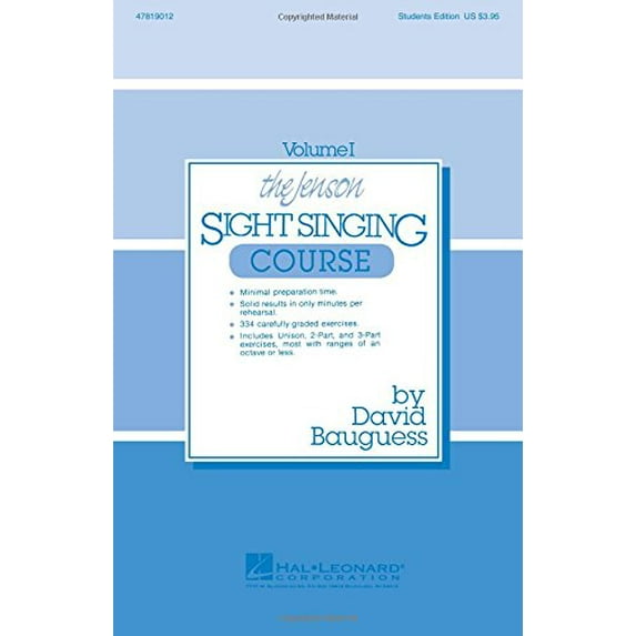 Pre-Owned The Jenson Sight Singing Course (Vol. I) (Paperback) 9780931205125