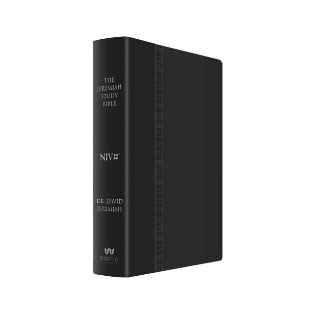 The Jeremiah Study Bible, NIV (Large Print Edition, Black W/ Burnished