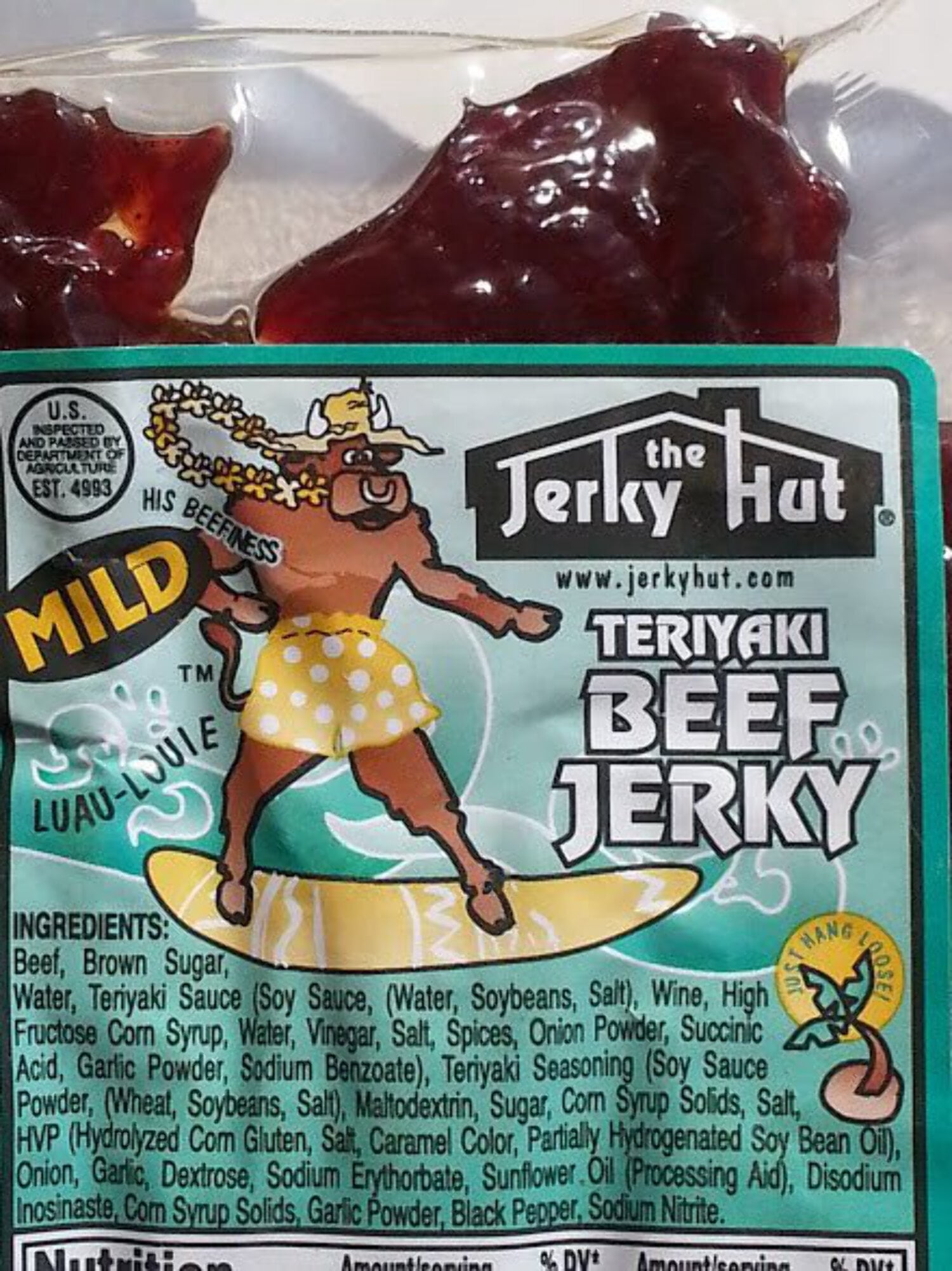 The Jerky Hut | Mild Teriyaki (Luau-Louie) -- (8 oz)