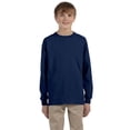 thumbnail image 1 of The Jerzees Youth 5.6 oz. DRI-POWERÃƒâ€šÃ‚Â® ACTIVE Long-Sleeve T-Shirt - J NAVY - L, 1 of 4