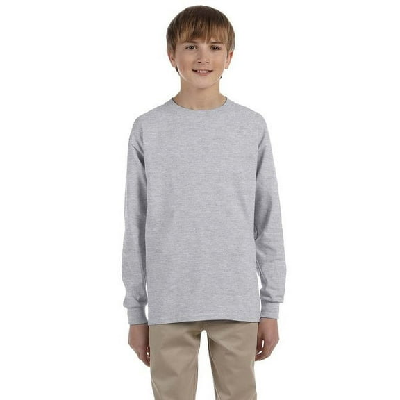 The Jerzees Youth 5.6 oz. DRI-POWERÃƒâ€šÃ‚Â® ACTIVE Long-Sleeve T-Shirt - OXFORD - M
