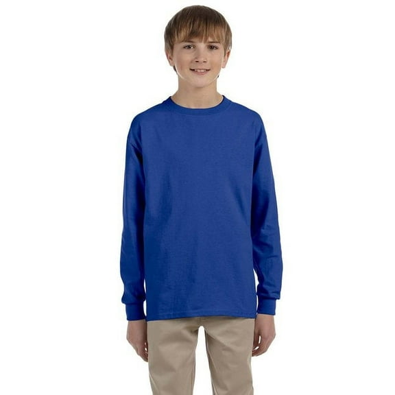 The Jerzees Youth 5.6 oz. DRI-POWERÃ‚Â® ACTIVE Long-Sleeve T-Shirt - ROYAL - S