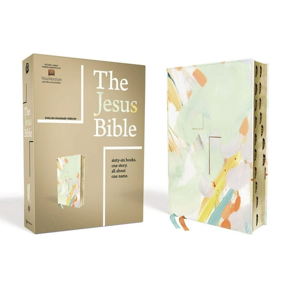 The Jesus Bible, ESV Edition, Leathersoft, Multi-Color/Teal, Indexed, (Hardcover)