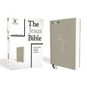 PASSION; LOUIE GIGLIO; ZONDERVAN The Jesus Bible, NIV Edition, Cloth Over Board, Gray Linen, Comfort Print (Hardcover)