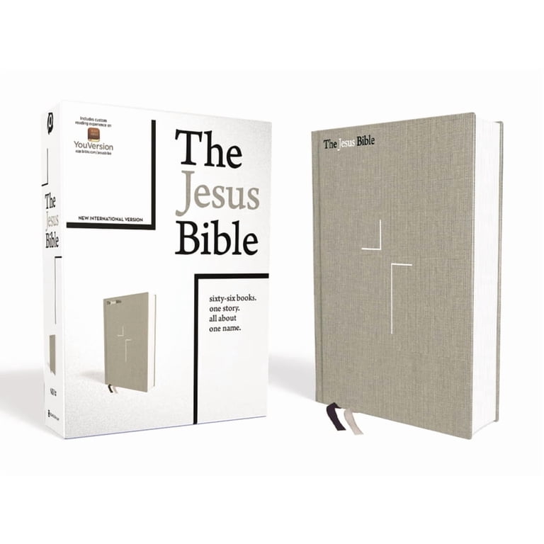 Zondervan, The Jesus Bible, NIV Edition, Cloth Over Board, Gray