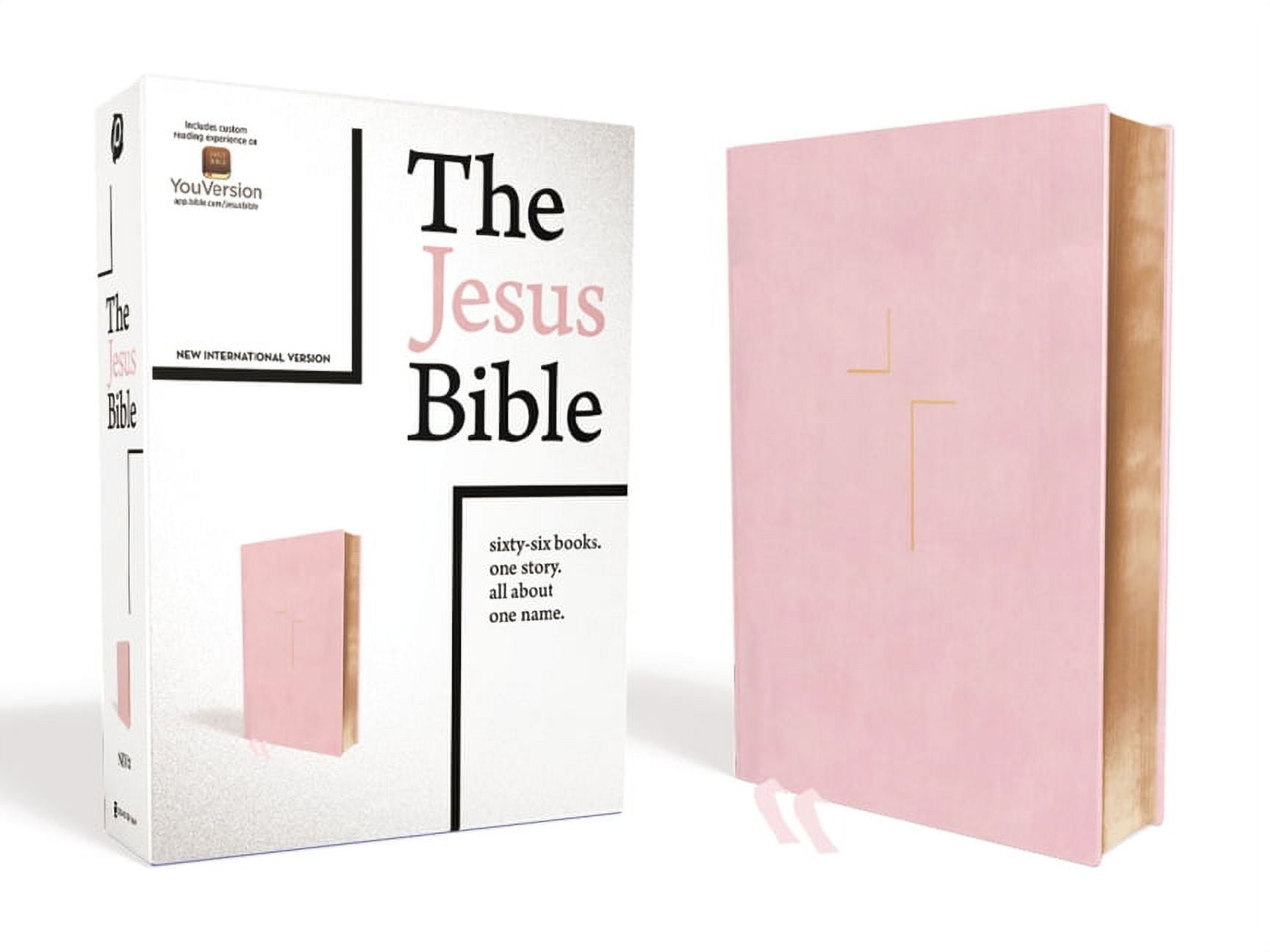 PASSION; LOUIE GIGLIO; ZONDERVAN The Jesus Bible, NIV Edition, Imitation Leather, Pink, (Hardcover)