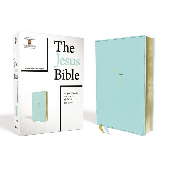 The Jesus Bible, NIV Edition, Leathersoft, Blue, Comfort Print (Hardcover)